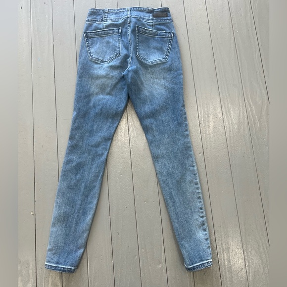 Anthropologie Pilcro jeans womens 25 blue dark wash high rise skinny denim - Picture 3 of 15